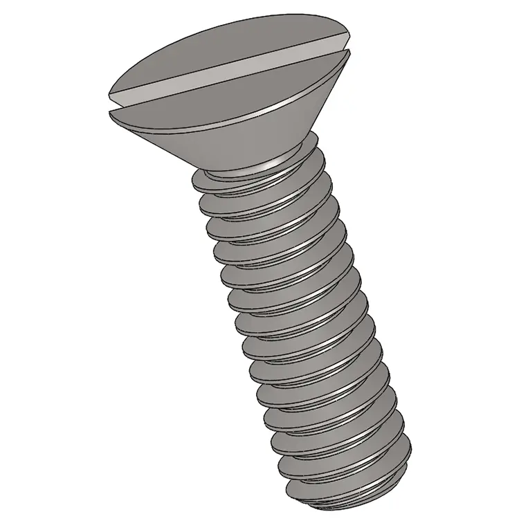 5-40 x 7/16" Flat Head 82° Slotted Machine Screw SUS304 Stainless Steel Inox