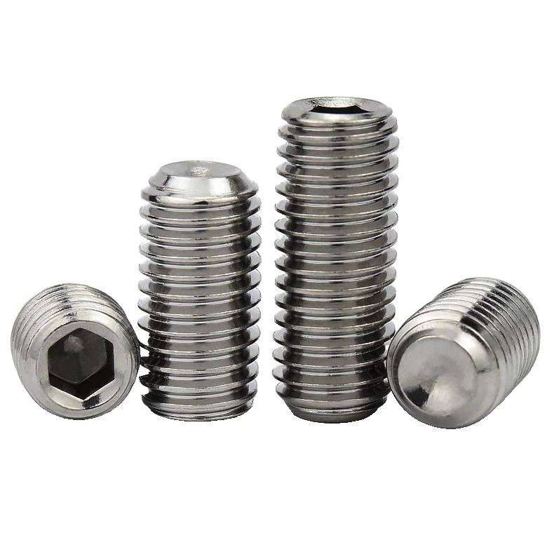 M3 x 9mm Socket Cup Point Set Screws SUS304 Stainless Steel Inox DIN916