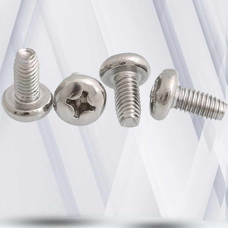 M2.5 × 10mm Pan Head Phillips Thread Forming Screws for Metal SUS304 Stainless Steel Inox