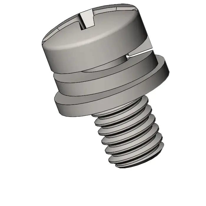 M4 x 8mm Pan Head Phillips Slot SEMS Screws with Spring and Flat Washer SUS304 Stainless Steel Inox