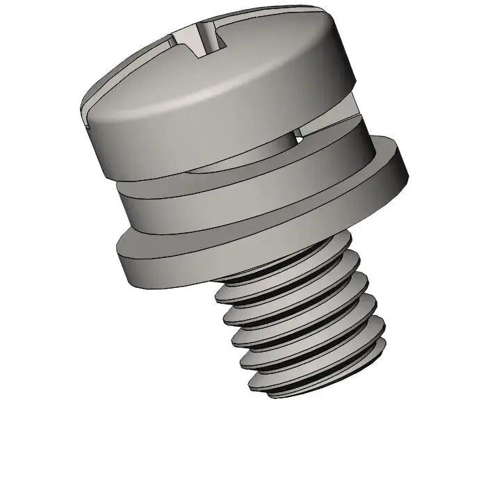 M5 x 9mm Pan Head Phillips Slot SEMS Screws with Spring and Flat Washer SUS304 Stainless Steel Inox