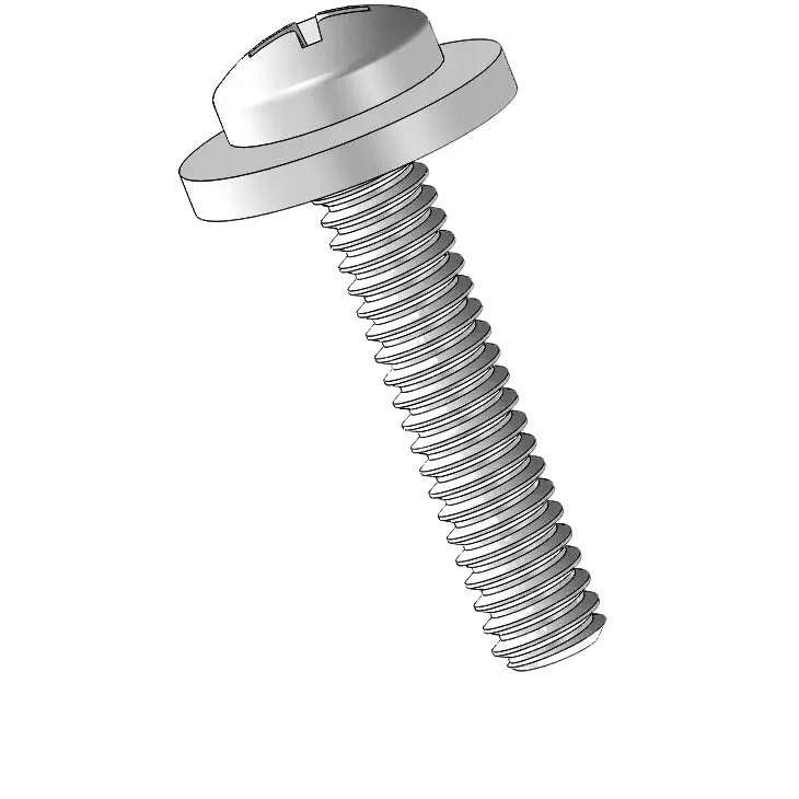 2-56 x 7/16" Pan Head Phillips SEMS Screws with Flat Washer SUS304 Stainless Steel Inox