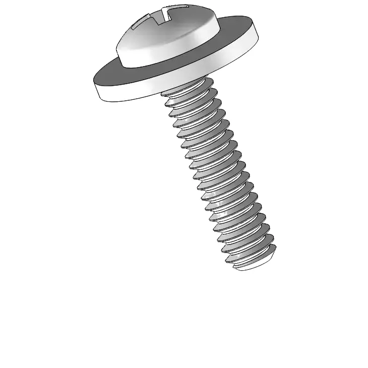 3-48 x 7/16" Pan Head Phillips SEMS Screws with Flat Washer SUS304 Stainless Steel Inox