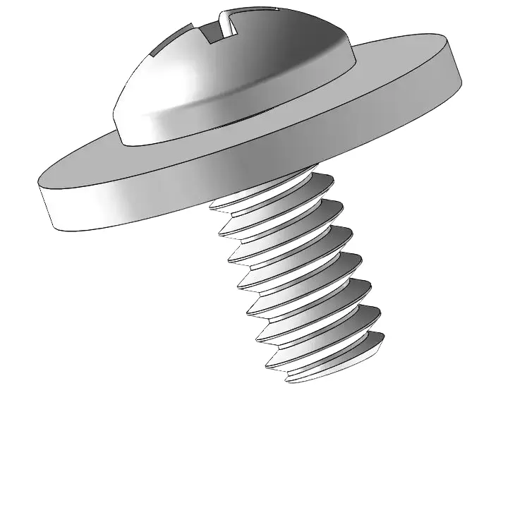 4-40 x 1/4" Pan Head Phillips SEMS Screws with Flat Washer SUS304 Stainless Steel Inox