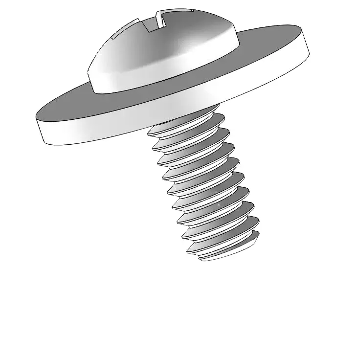 5-40 x 5/16" Pan Head Phillips SEMS Screws with Flat Washer SUS304 Stainless Steel Inox