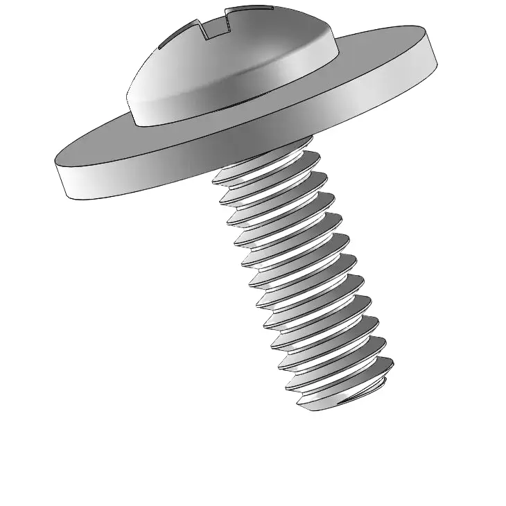 5-40 x 3/8" Pan Head Phillips SEMS Screws with Flat Washer SUS304 Stainless Steel Inox