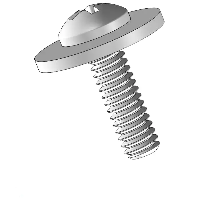 5-40 x 7/16" Pan Head Phillips SEMS Screws with Flat Washer SUS304 Stainless Steel Inox