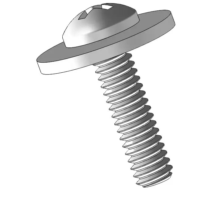 5-40 x 1/2" Pan Head Phillips SEMS Screws with Flat Washer SUS304 Stainless Steel Inox