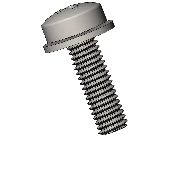 M3 x 10mm Pan Head Phillips SEMS Screws with Flat Washer SUS304 Stainless Steel Inox