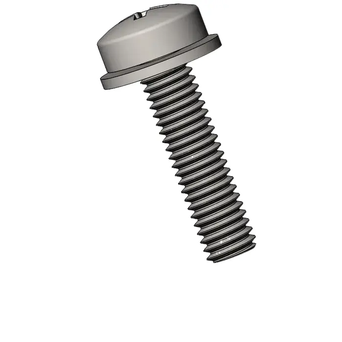 M3 x 12mm Pan Head Phillips SEMS Screws with Flat Washer SUS304 Stainless Steel Inox