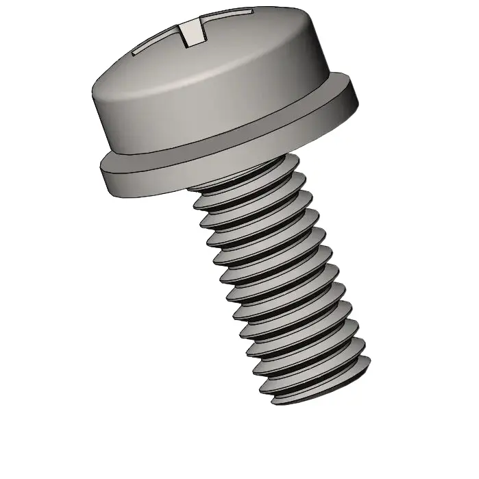 M3.5 x 9mm Pan Head Phillips SEMS Screws with Flat Washer SUS304 Stainless Steel Inox