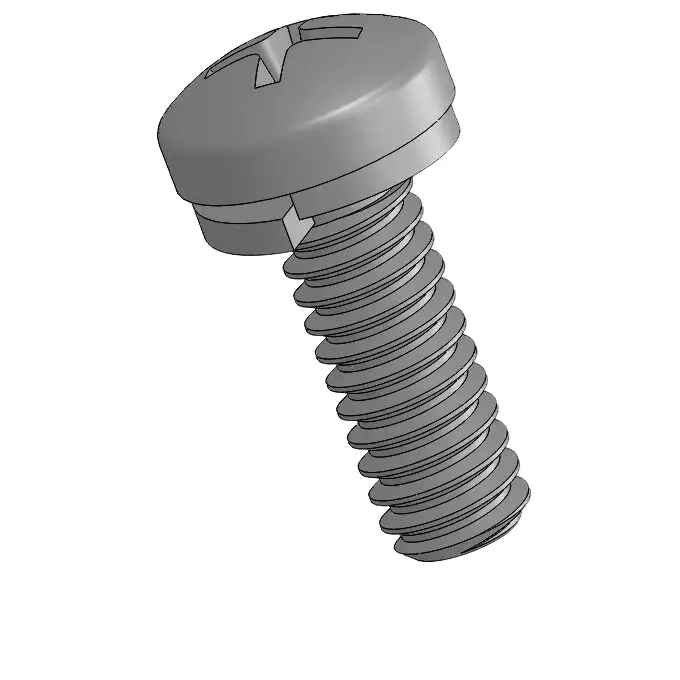 2-56 x 1/4" Pan Head Phillips SEMS Screws with Spring Washer SUS304 Stainless Steel Inox