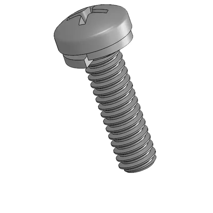 2-56 x 5/16" Pan Head Phillips SEMS Screws with Spring Washer SUS304 Stainless Steel Inox