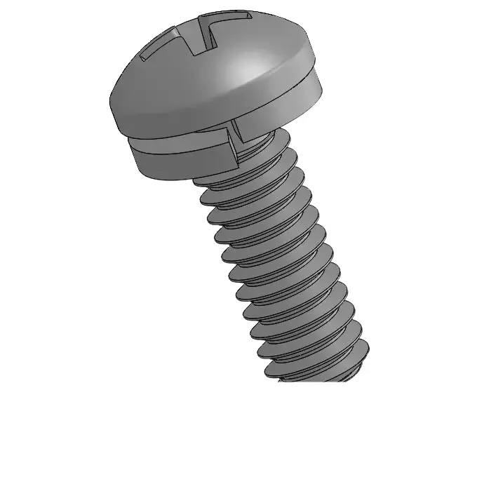 5-40 x 3/8" Pan Head Phillips SEMS Screws with Spring Washer SUS304 Stainless Steel Inox