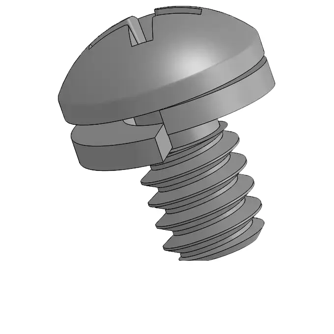 10-32 x 5/16" Pan Head Phillips SEMS Screws with Spring Washer SUS304 Stainless Steel Inox