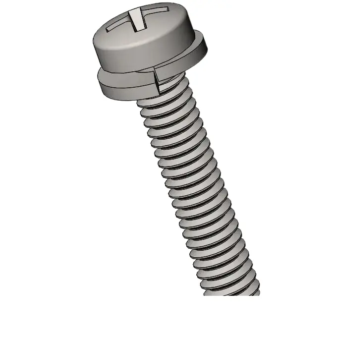 M2 x 10mm Pan Head Phillips SEMS Screws with Spring Washer SUS304 Stainless Steel Inox