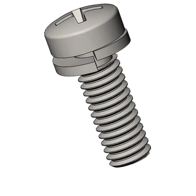 M3.5 x 10mm Pan Head Phillips SEMS Screws with Spring Washer SUS304 Stainless Steel Inox