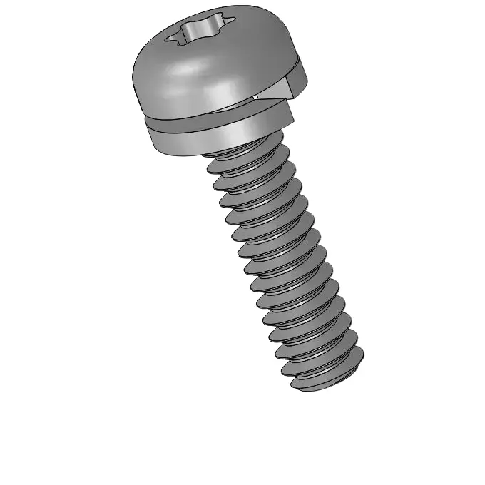 4-40 x 7/16" Pan Head Torx SEMS Screws with Spring Washer SUS304 Stainless Steel Inox