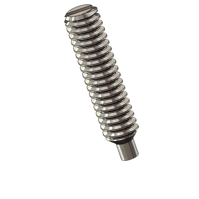 M2 x 9mm Dog Point Set Screws Slotted SUS304 Stainless Steel Inox DIN417