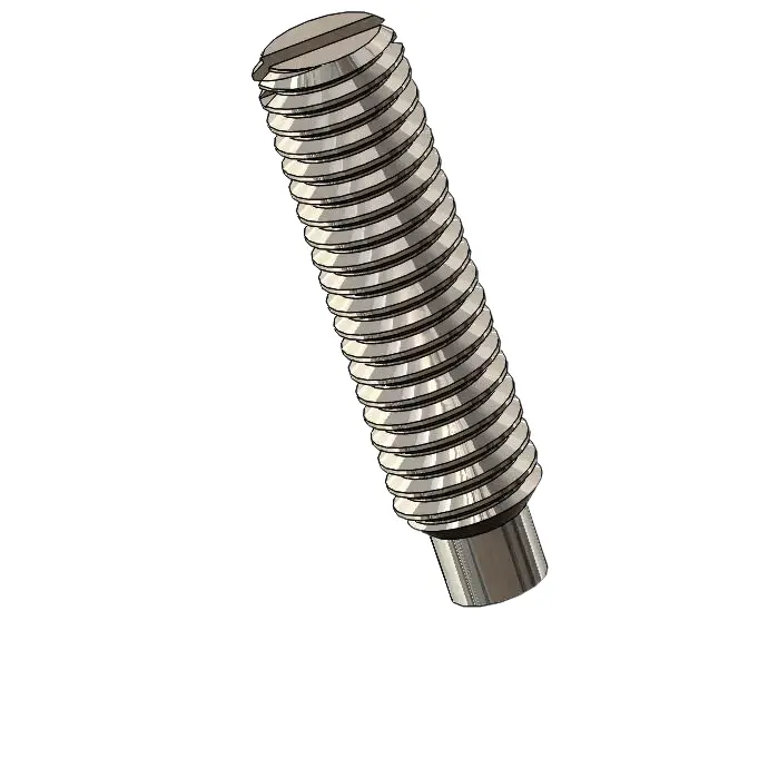 M3 x 12mm Dog Point Set Screws Slotted SUS304 Stainless Steel Inox DIN417