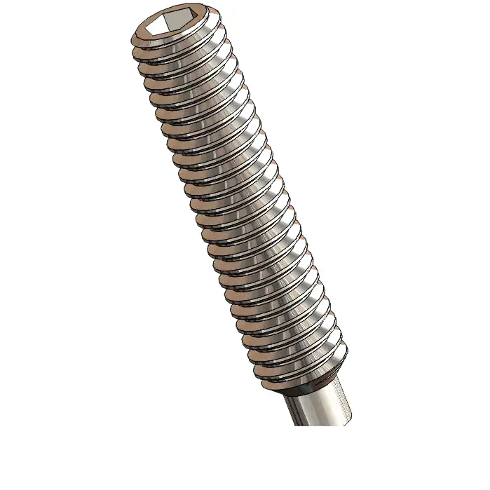 M2.5 x 12mm Dog Point Set Screws Socket SUS304 Stainless Steel Inox DIN915