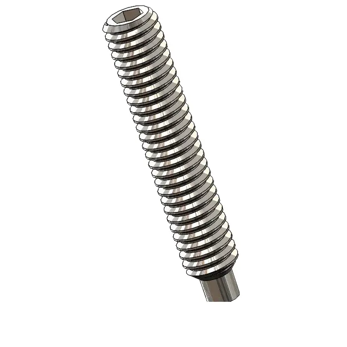 M2.5 x 14mm Dog Point Set Screws Socket SUS304 Stainless Steel Inox DIN915