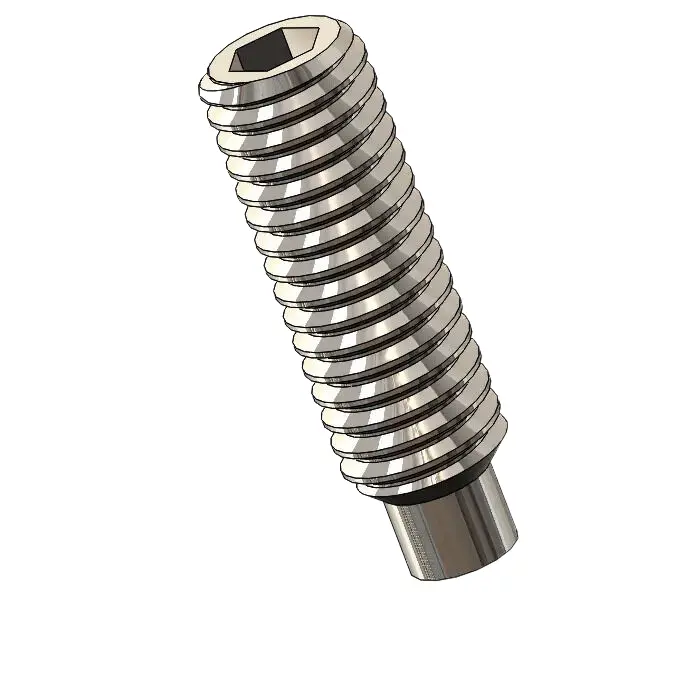 M3 x 10mm Dog Point Set Screws Socket SUS304 Stainless Steel Inox DIN915