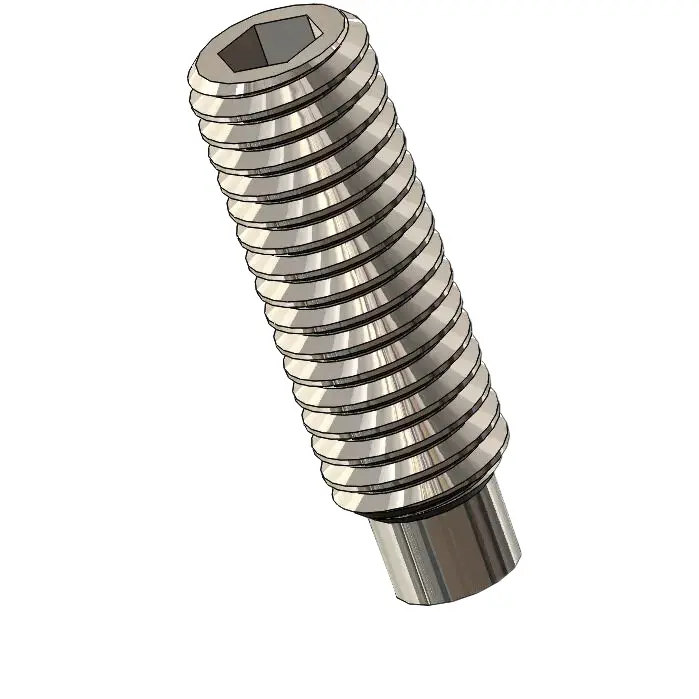 M5 x 16mm Dog Point Set Screws Socket SUS304 Stainless Steel Inox DIN915