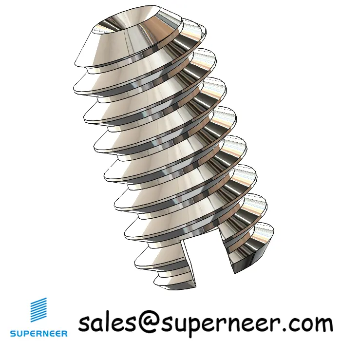 M1.6 x 3mm Slotted Cup Point Set Screws SUS304 Stainless Steel Inox DIN438