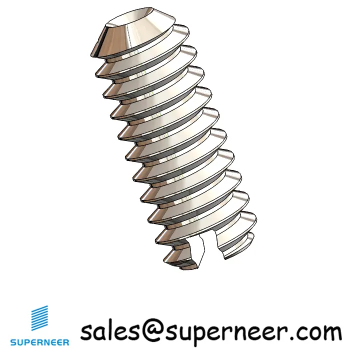 M1.6 x 4mm Slotted Cup Point Set Screws SUS304 Stainless Steel Inox DIN438