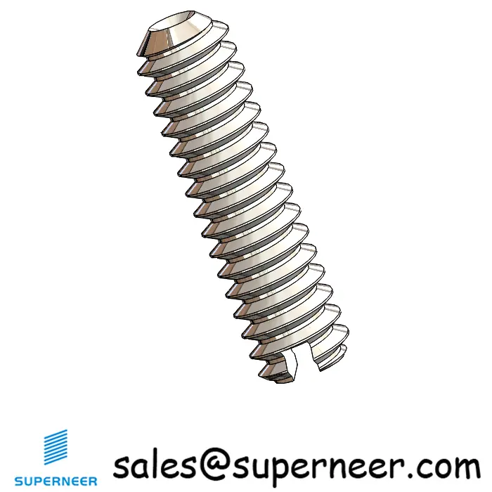 M1.6 x 6mm Slotted Cup Point Set Screws SUS304 Stainless Steel Inox DIN438