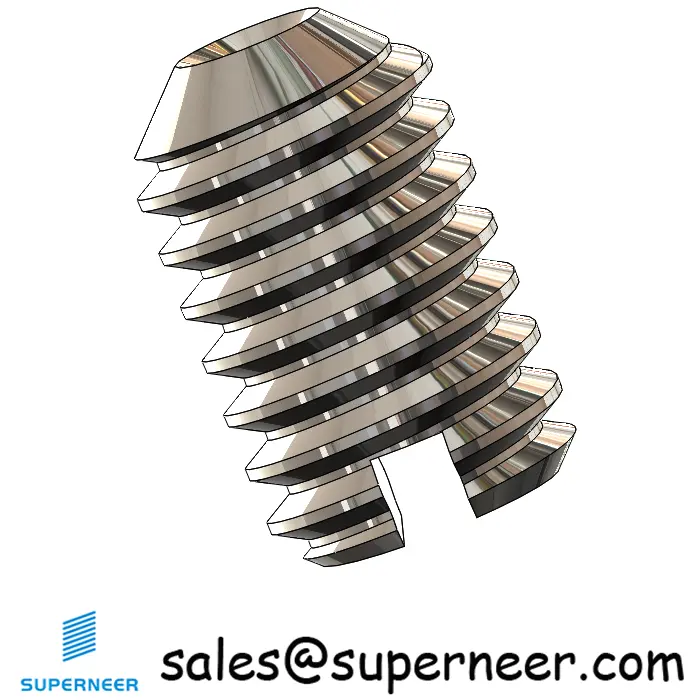 M2.5 x 4mm Slotted Cup Point Set Screws SUS304 Stainless Steel Inox DIN438