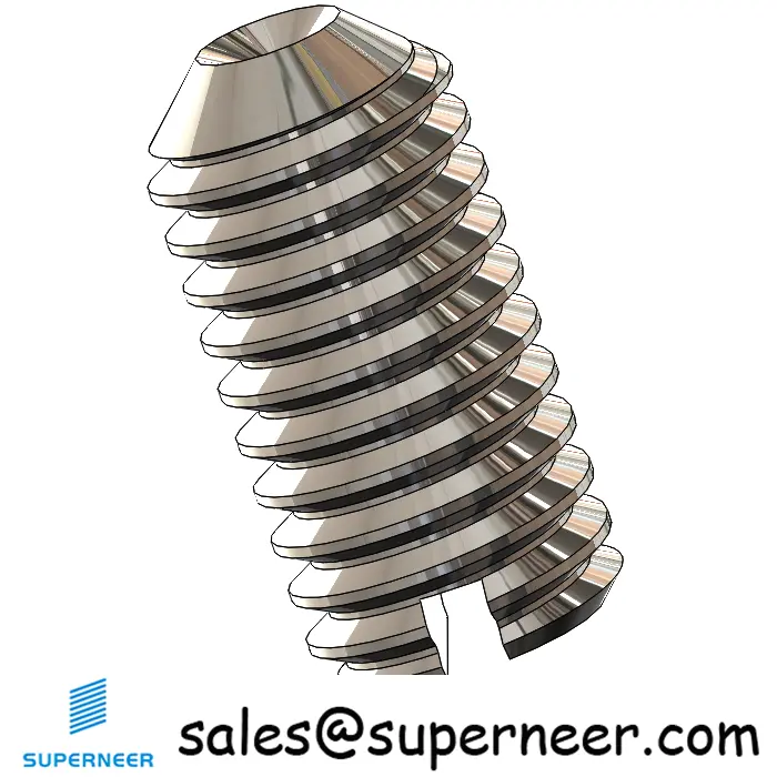 M3 x 6mm Slotted Cup Point Set Screws SUS304 Stainless Steel Inox DIN438