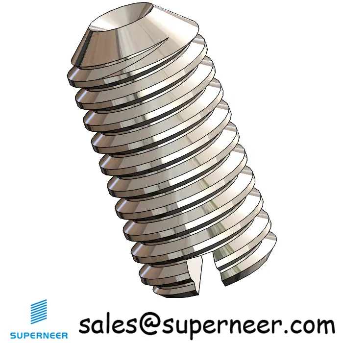 M3.5 x 7mm Slotted Cup Point Set Screws SUS304 Stainless Steel Inox DIN438