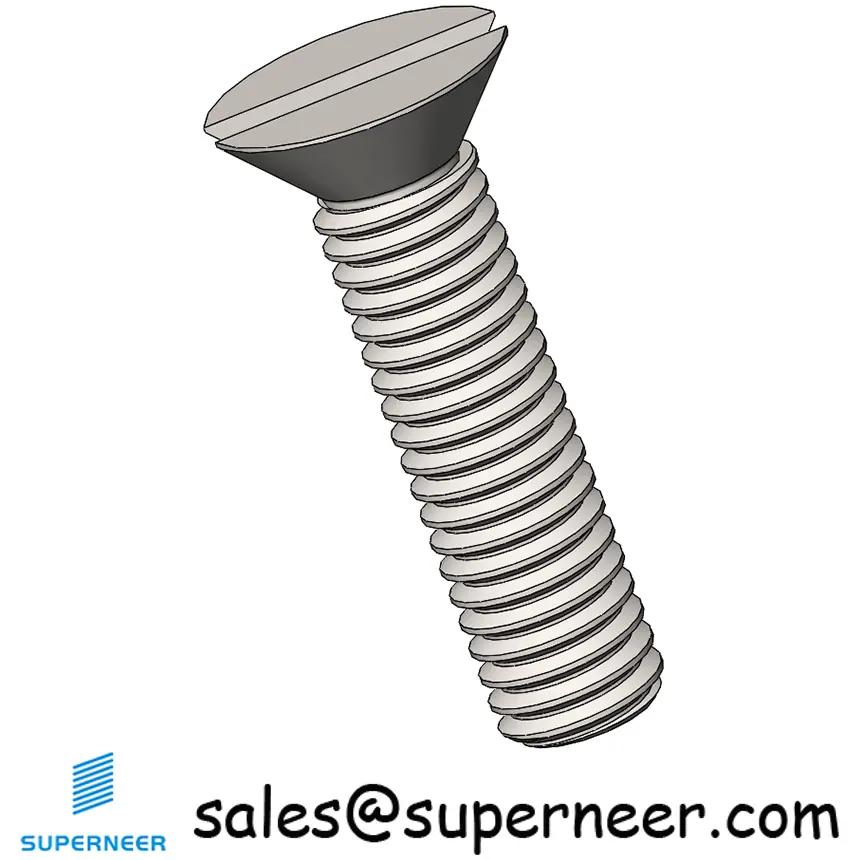 M3 x 12 mm  Flat Head 82° Slotted Machine Screw SUS304 Stainless Steel Inox