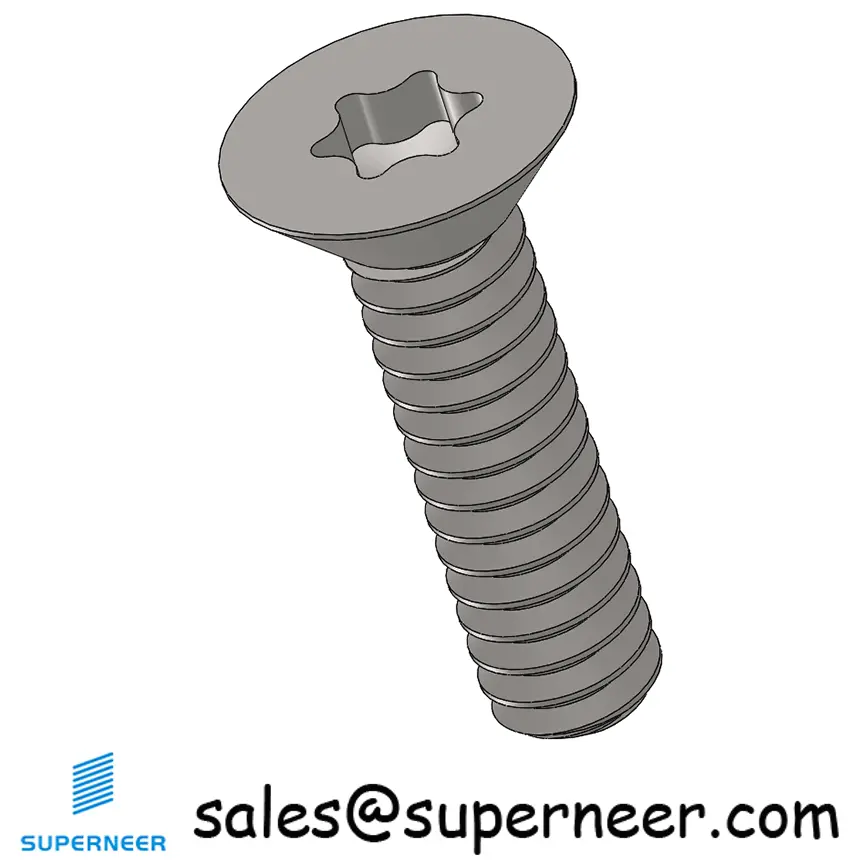 4-40 x 7/16" Flat Head 82° Torx Machine Screw SUS304 Stainless Steel Inox