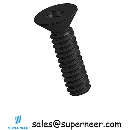 6-32 x 1/2" Flat Head 82° Torx Machine Screw Steel Black