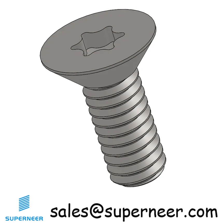 8-32 x 7/16" Flat Head 82° Torx Machine Screw SUS304 Stainless Steel Inox