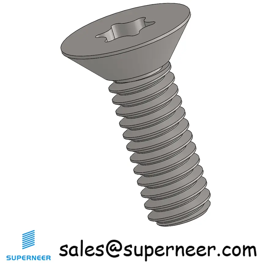 8-32 x 1/2" Flat Head 82° Torx Machine Screw SUS304 Stainless Steel Inox