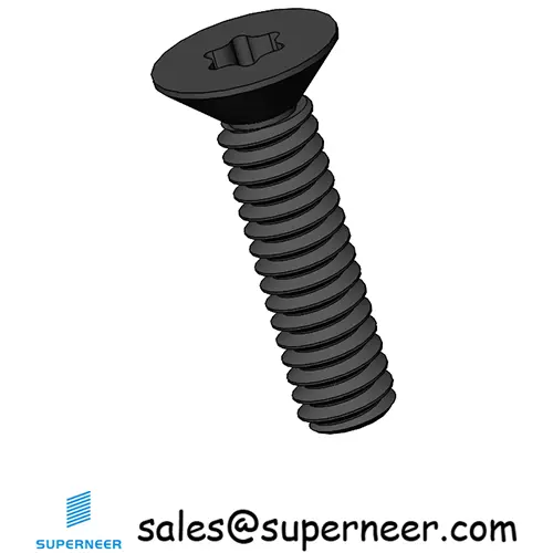 M2 x 8 mm Flat Head 90° Torx Machine Screw Steel Black ISO14581