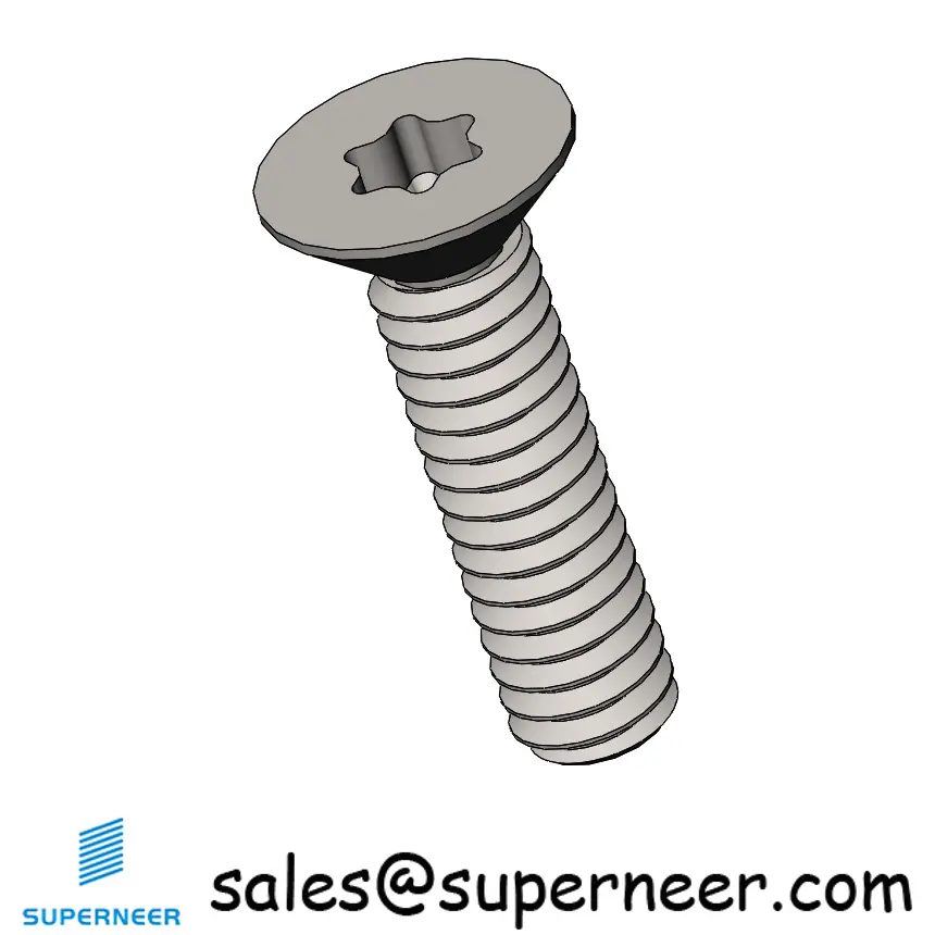 M2  x 8 mm Flat Head 90°  Torx Machine Screw SUS304 Stainless Steel Inox ISO14581