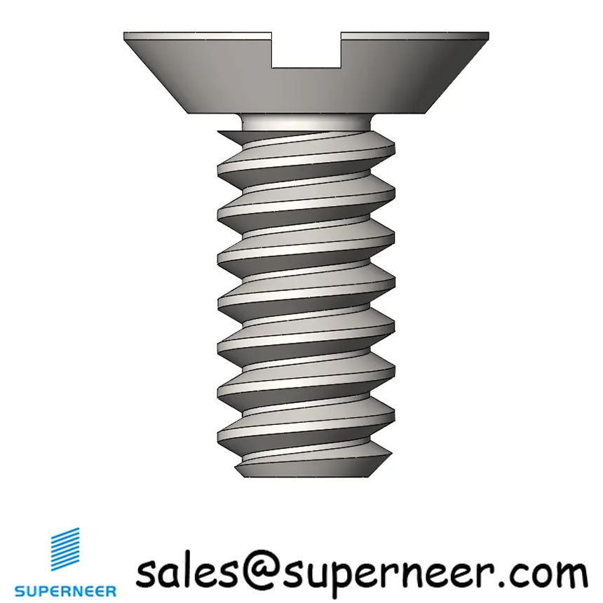 M2 x 5 mm  Flat Head Undercut Slotted Machine Screw SUS304 Stainless Steel Inox