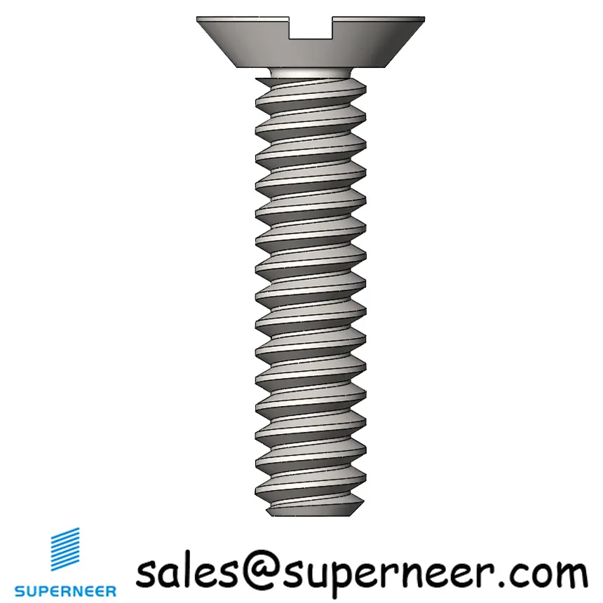 M2 x 9 mm  Flat Head Undercut Slotted Machine Screw SUS304 Stainless Steel Inox