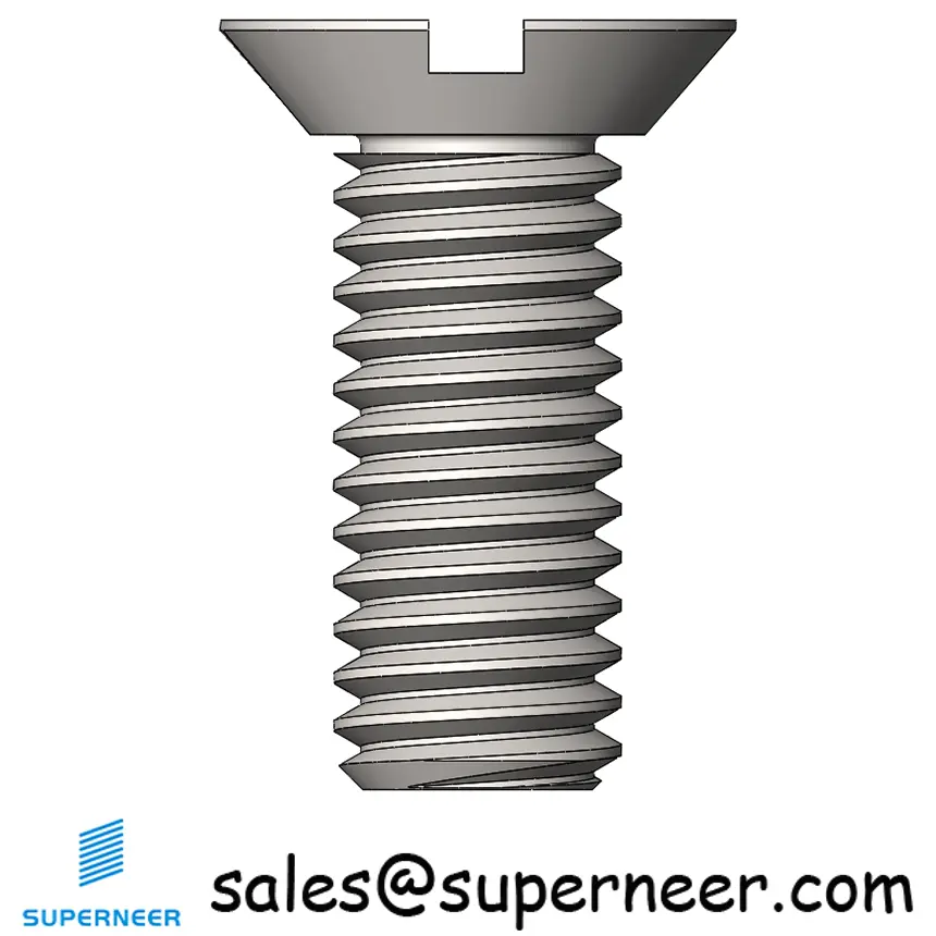 M3 x 8 mm  Flat Head Undercut Slotted Machine Screw SUS304 Stainless Steel Inox