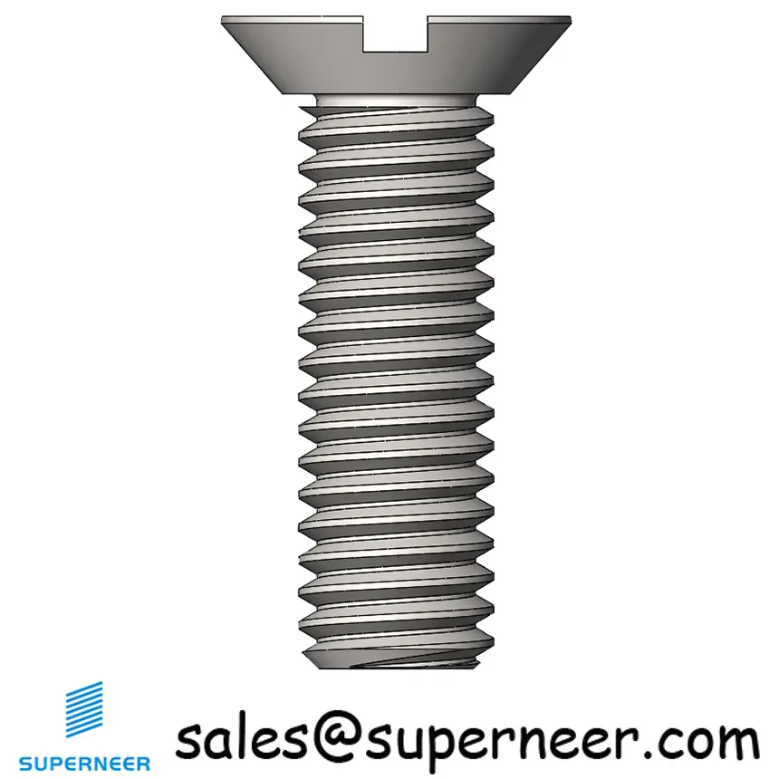 M3 x 10 mm  Flat Head Undercut Slotted Machine Screw SUS304 Stainless Steel Inox