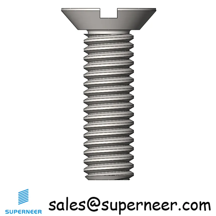 M3.5 x 12 mm  Flat Head Undercut Slotted Machine Screw SUS304 Stainless Steel Inox