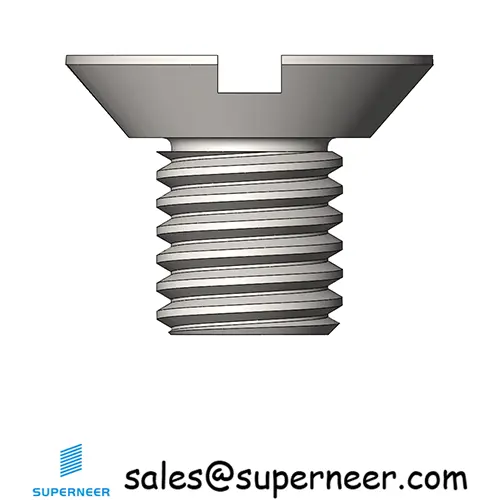 M4 x 6 mm  Flat Head Undercut Slotted Machine Screw SUS304 Stainless Steel Inox