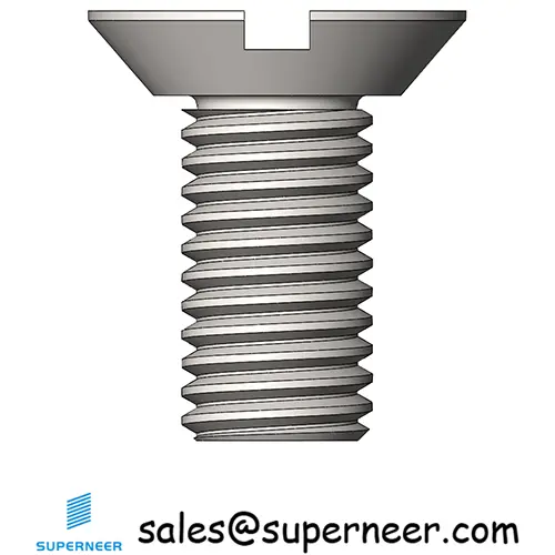 M4 x 9 mm  Flat Head Undercut Slotted Machine Screw SUS304 Stainless Steel Inox