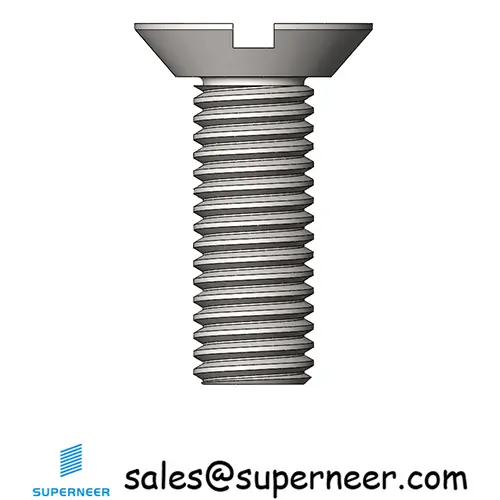 M4 x 12 mm  Flat Head Undercut Slotted Machine Screw SUS304 Stainless Steel Inox