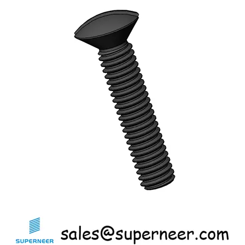 M2.5 x 12 mm Oval Head Slotted Machine Screw Steel Black DIN 964